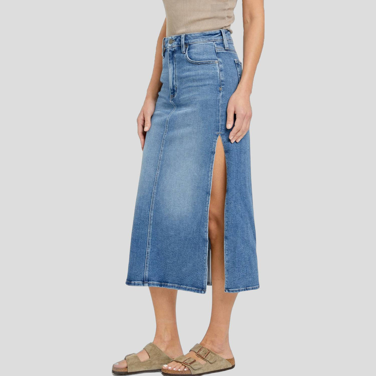 Hidden - Peyton Midi Skirt