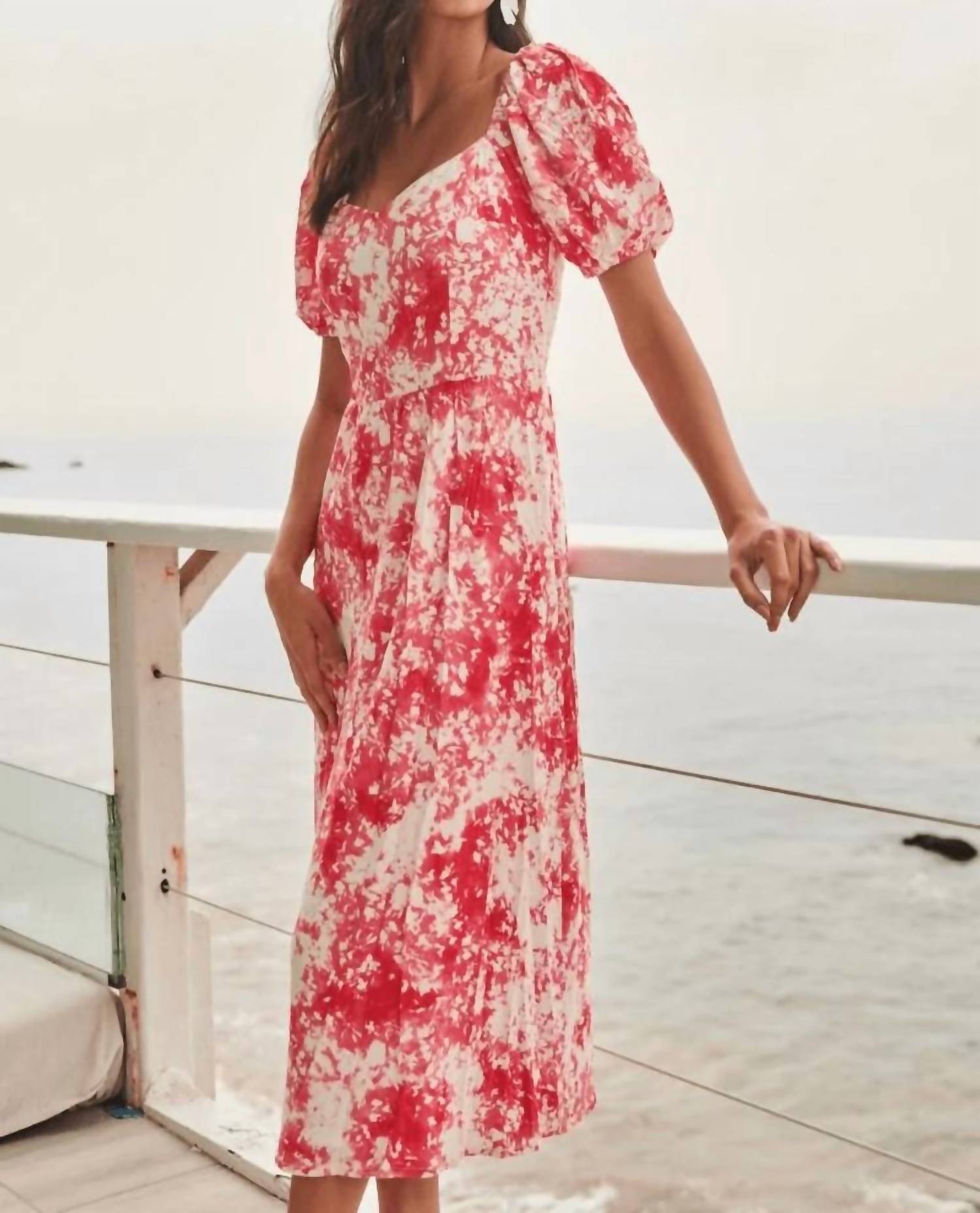 Sugarlips - Crush Puff Sleeve Dress