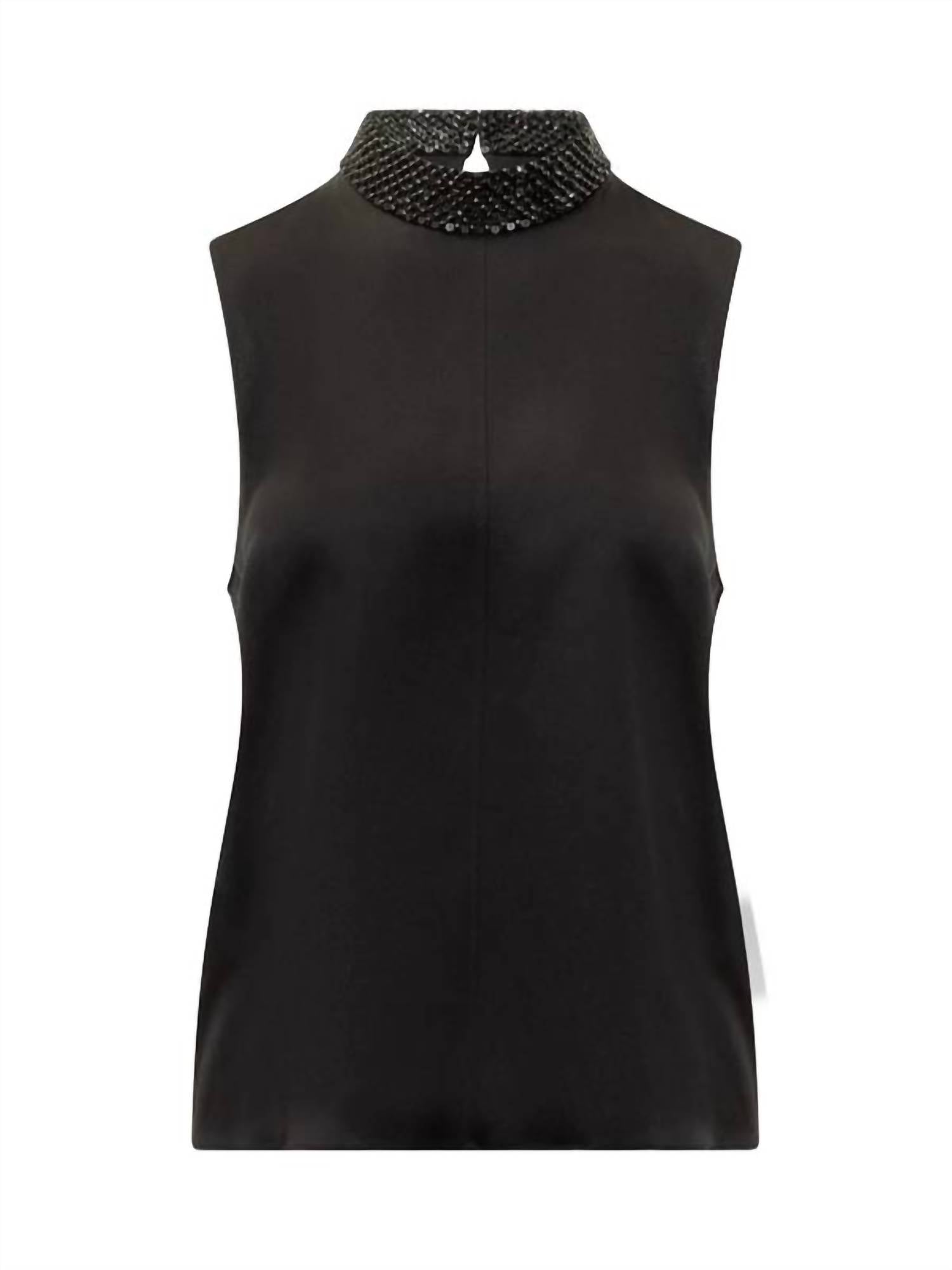 Tom Ford - SEQUINS AND STRASS EMBROIDERED TOP