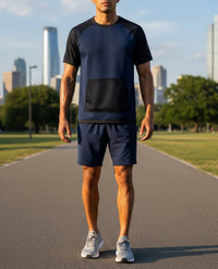 Adidas - Men's Short Sleeve Neoprene Crew Sweat Top