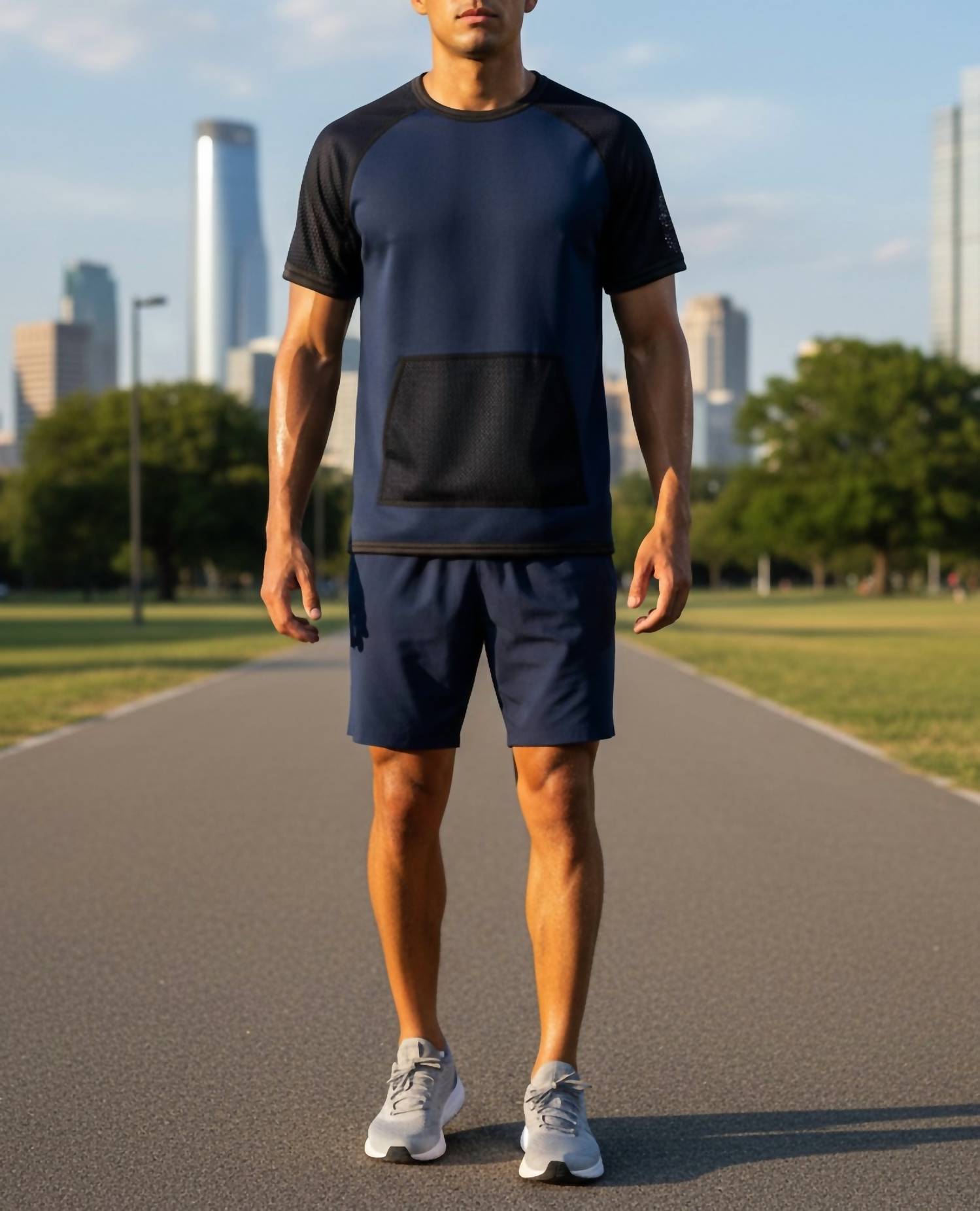 Adidas - Men's Short Sleeve Neoprene Crew Sweat Top