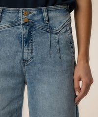 KUT FROM THE KLOTH Meg High Rise Wide Leg Jeans in zenith with medium base wash - women's jeans - view 4