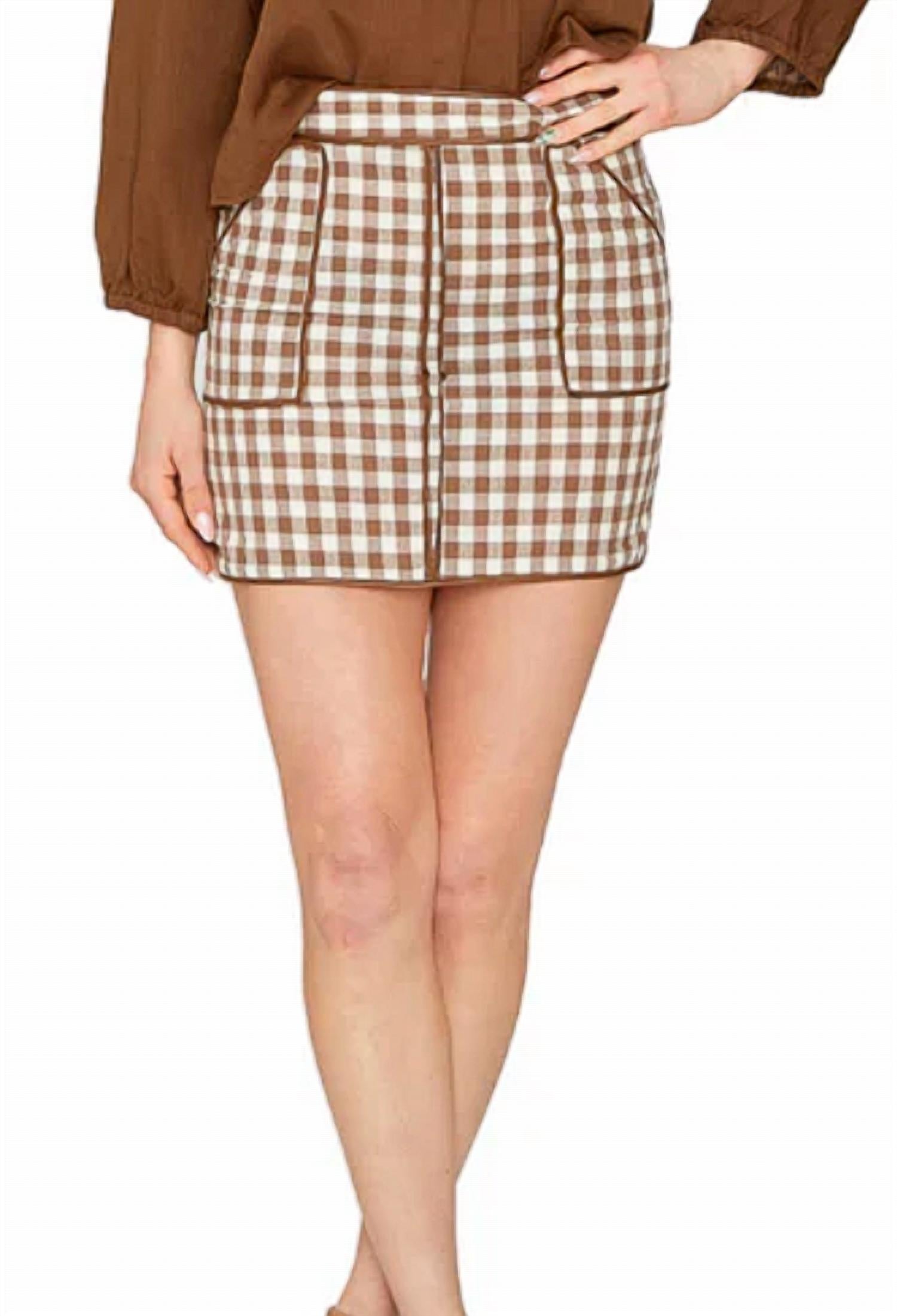 Taylor Tillman - Rhodes Gingham Skirt