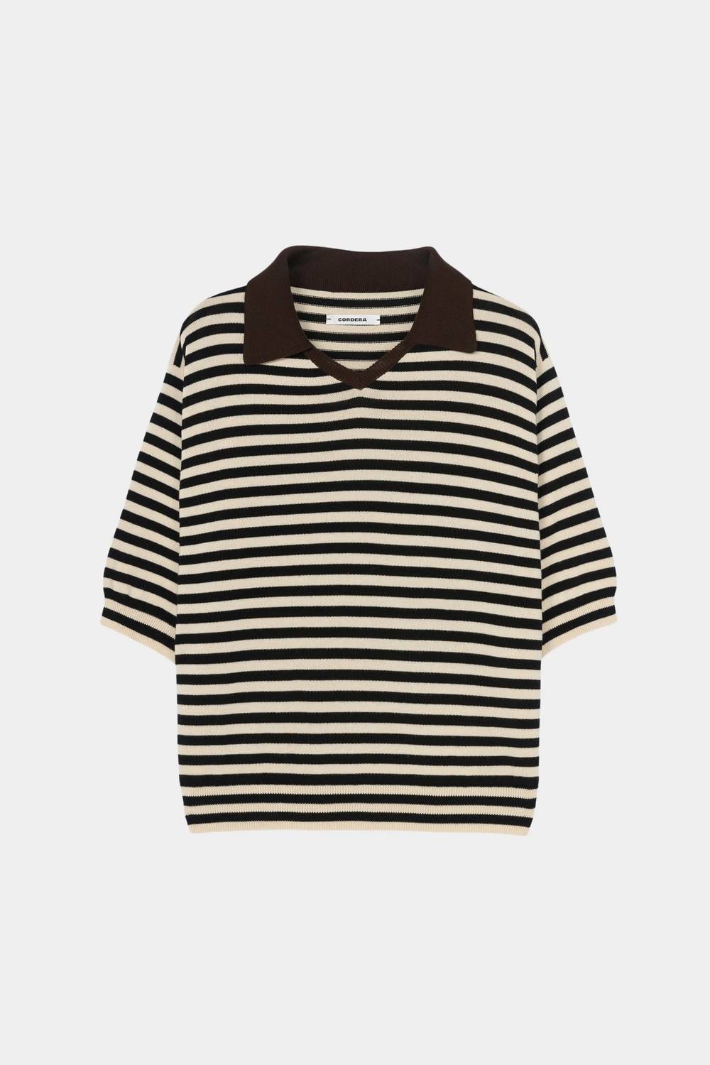 Cordera - Organic Cotton V-neck Polo Shirt