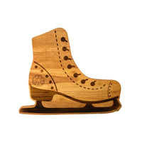 Creative Gifts International - Ice Skates Wood Board - 12.5" x 15"