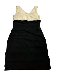 Enfocus Studio Tiered Ruffle Dress in black cream - women's dress - alternate view