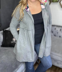 Flowerdaze - Tiered Jacket Hoodie