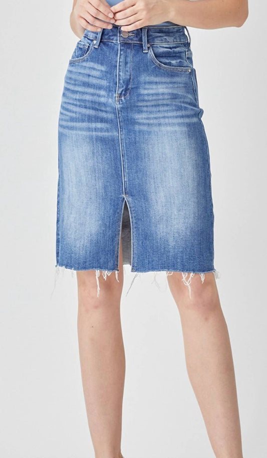 Risen - Women's Denim Pencil Skirt