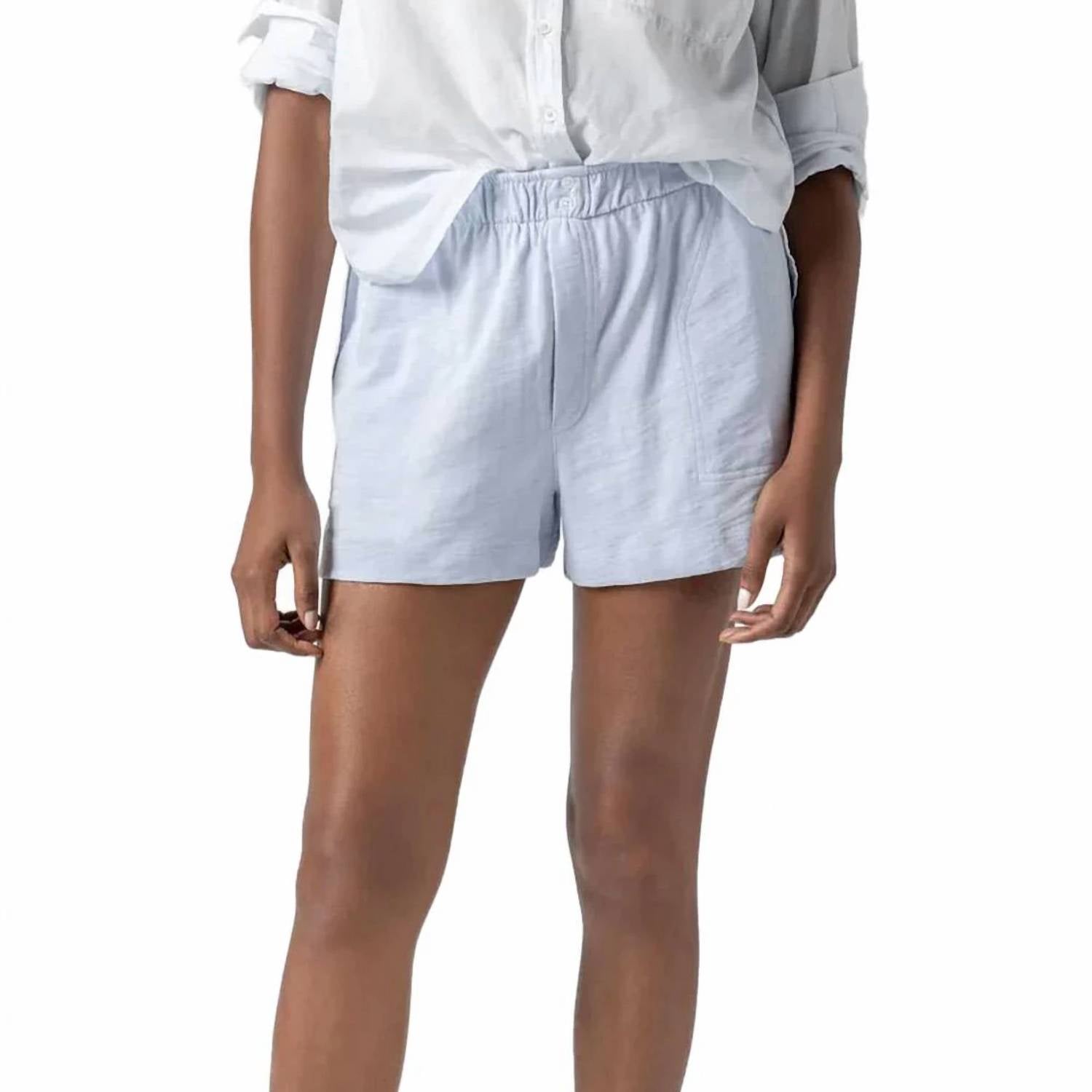 Lilla P Faux Fly Short in sky - women's shorts