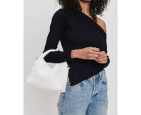 Moda Luxe - Woven Vegan Leather Crossbody Bag