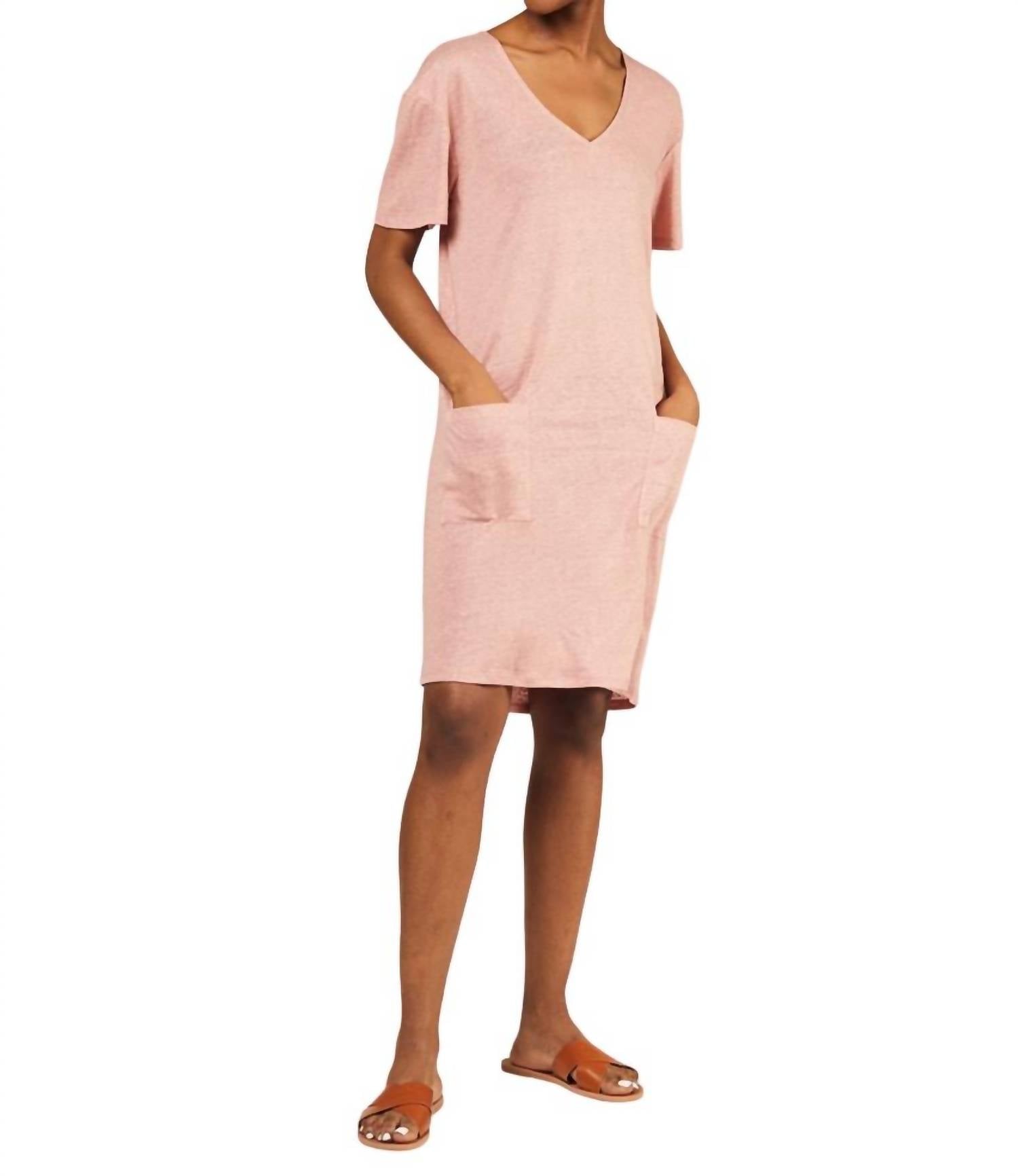 MARI LINEN TUNIC DRESS