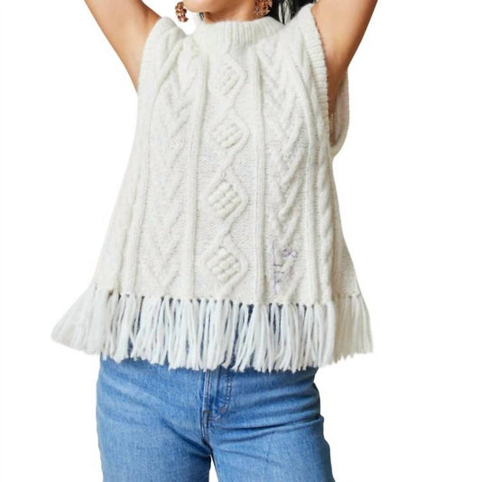 Lingua Franca - Mavis Fringe Knit Vest