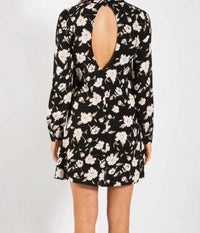 Elan - Long Sleeve With Keyhole Mini Dress