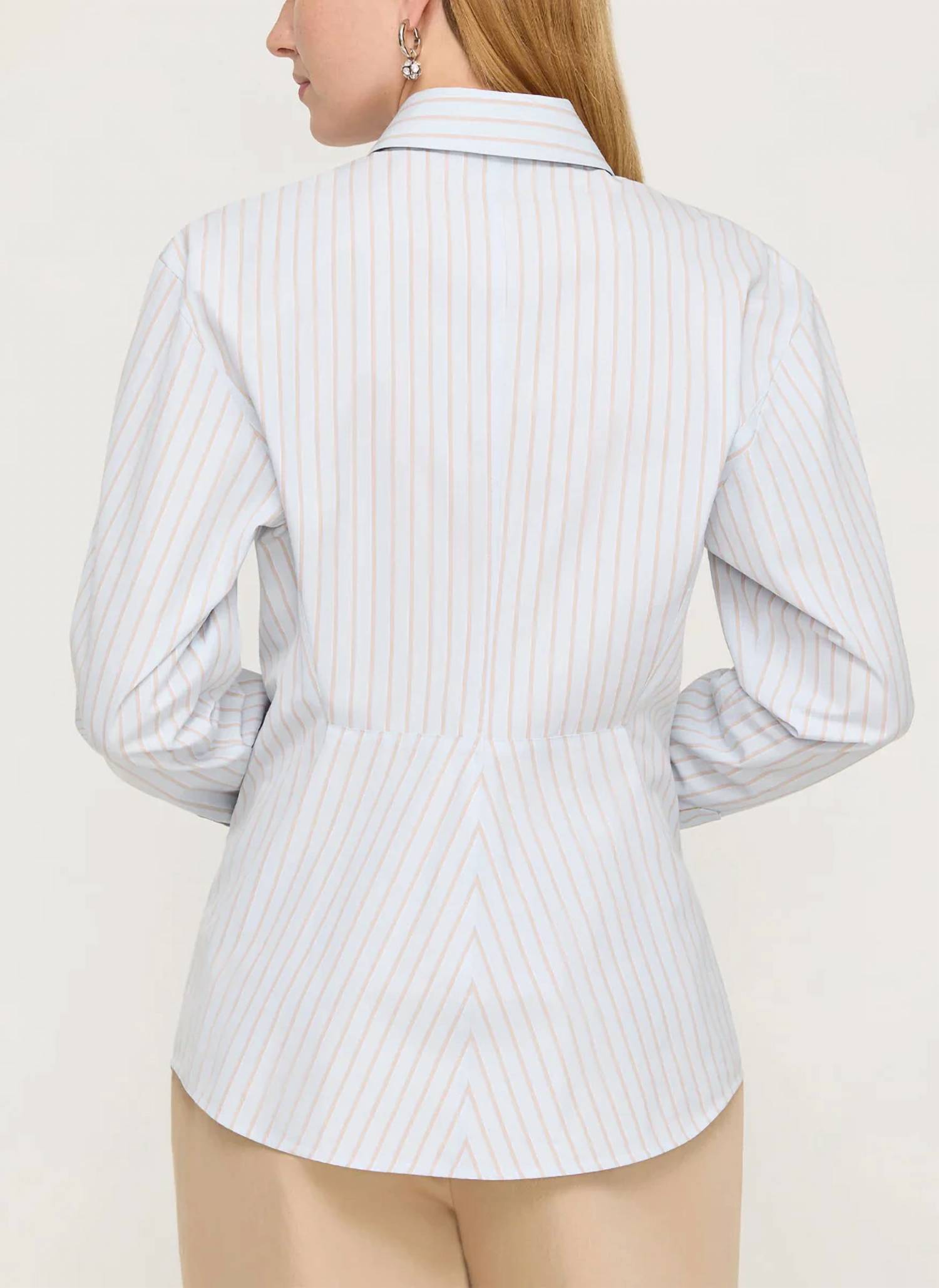 Lafayette 148 - Aurora Stripe Cotton Tailored Shirt