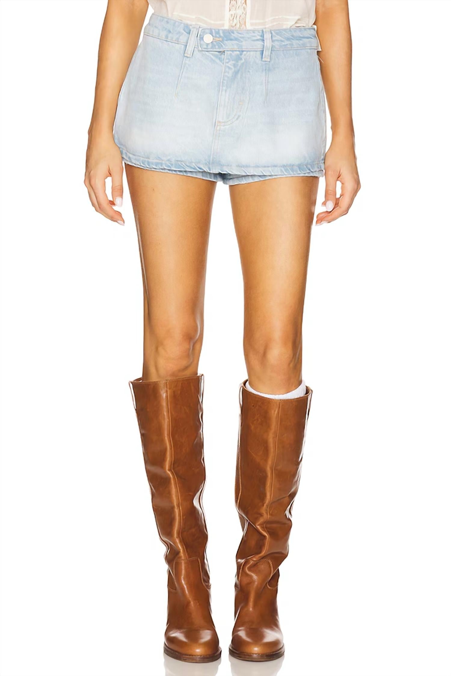 Free People - Galivanting Denim Skort