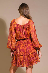 Flying Tomato - A Printed Woven Mini Dress
