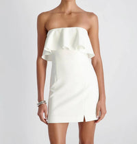 French Connection - Whisper Strapless Frill Mini Dress