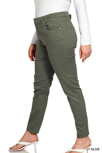 Zenana - High Rise Skinny Denim Pants