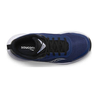 SAUCONY Kid's Axon 3 Sneaker in blue black - kids' sneaker - alternate view