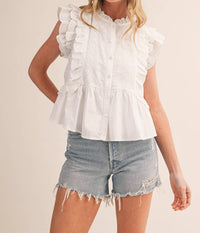 &Merci - The Grace Peplum Top