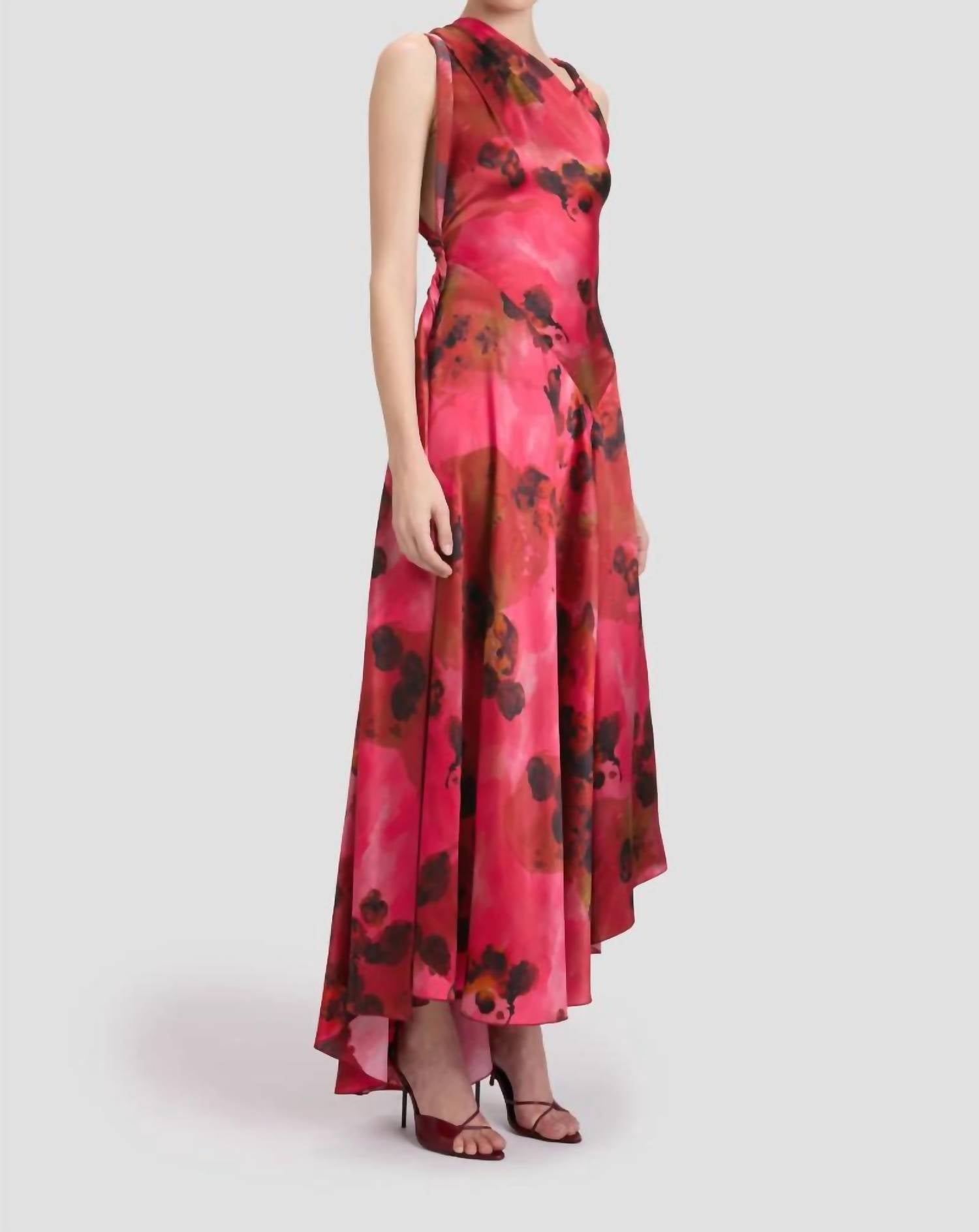Victoria Beckham - Sleeveless Draped Midi Dress