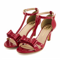 Andrea - Women's T-bar Heeled Sandals