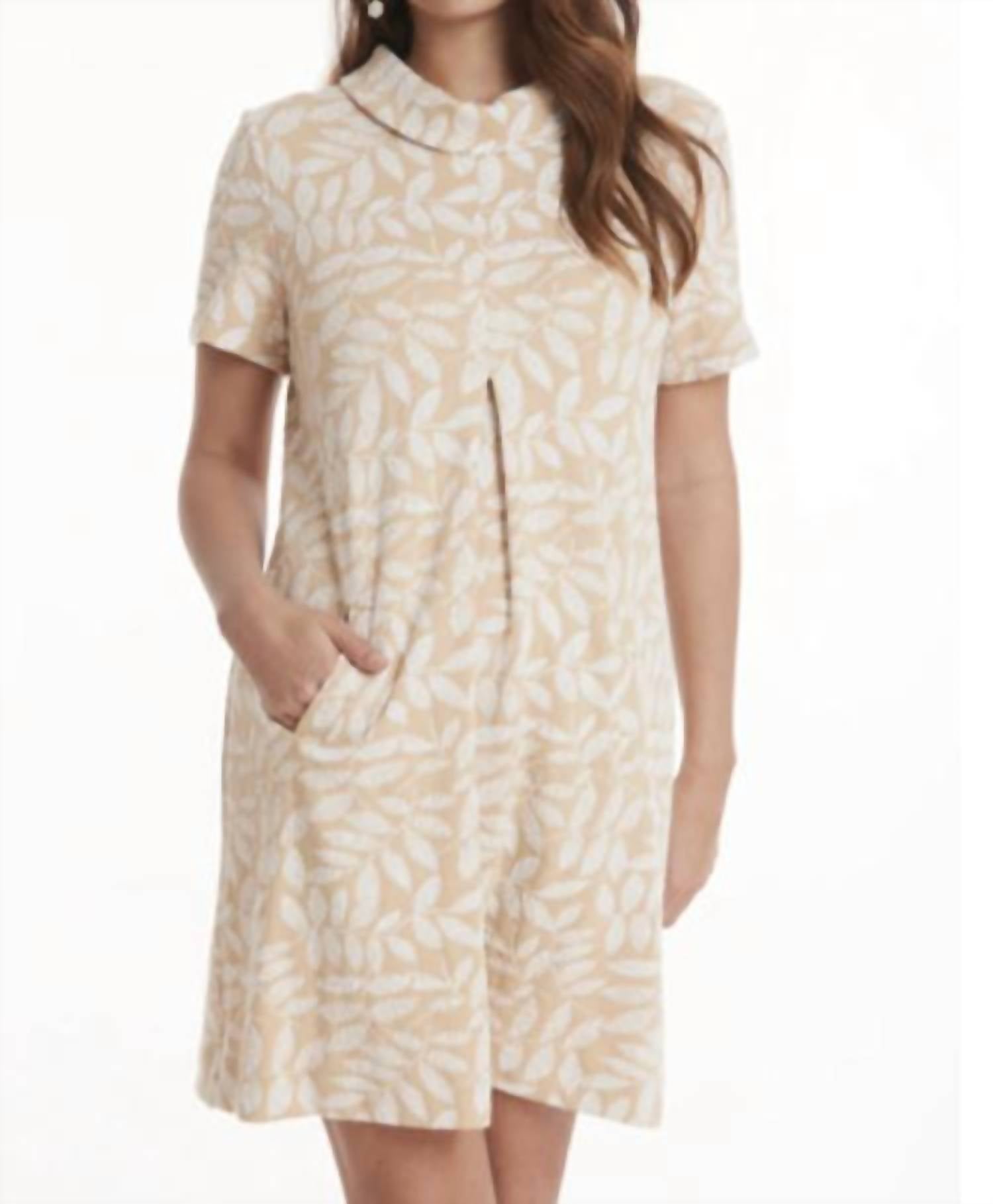 Tyler Boe Women's Kristen Dress in leaves - women's dress
