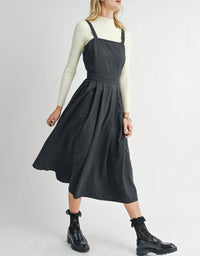 Sadie & Sage - Olive Groves Front Pleat Midi Dress