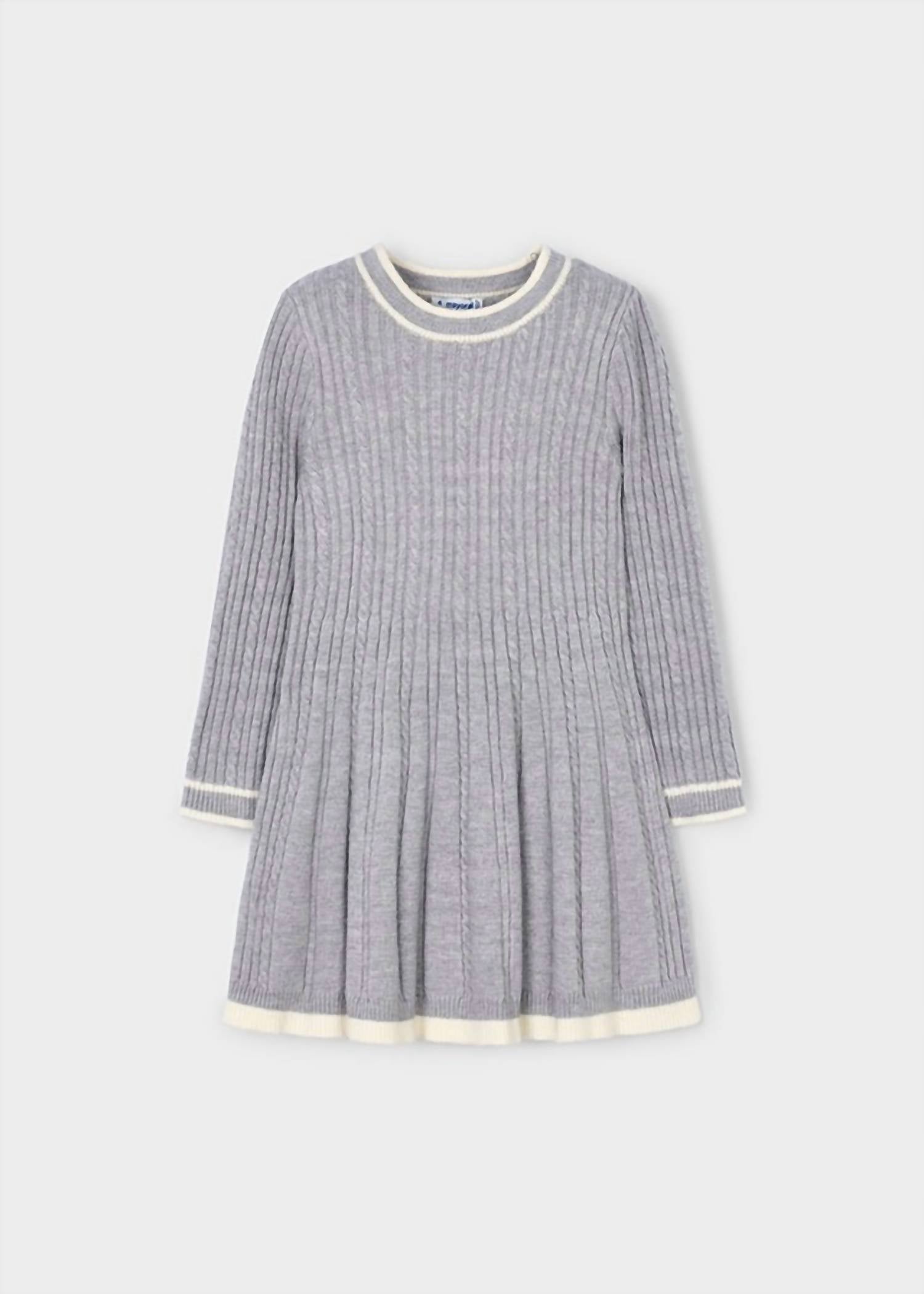 Mayoral - Cable Knit Sweater Dress