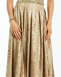 Mestiza New York Daphne Ball Skirt in gold - women's skirt - detail view