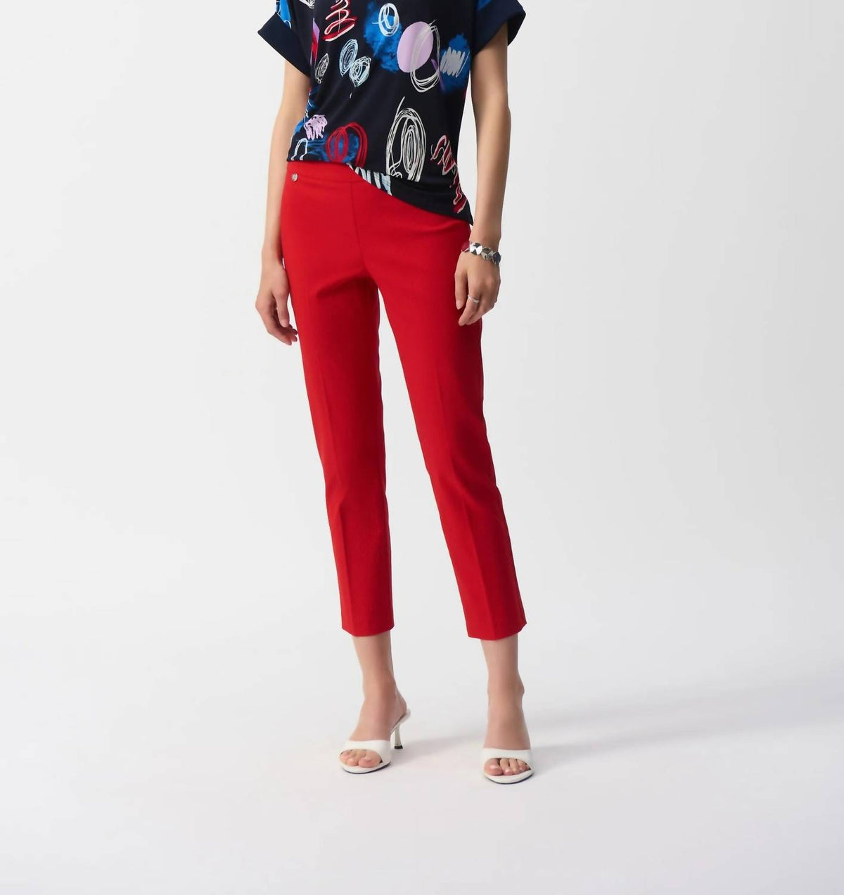 Joseph Ribkoff - Doodle Print Boxy Top