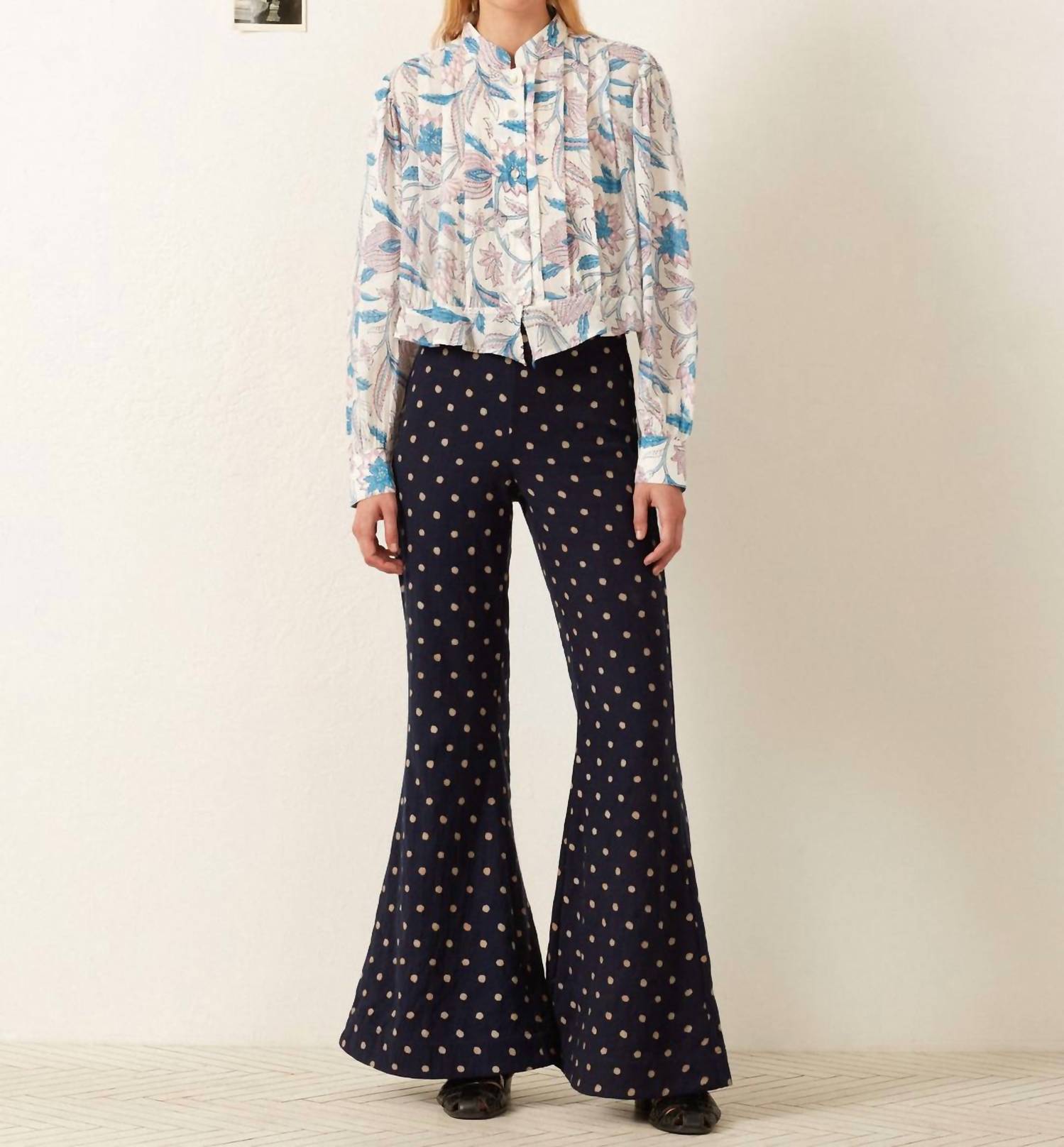 ALIX OF BOHEMIA Ryland Valentine Shirt in blue - women's blouse - view 4