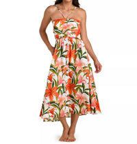 La Blanca - Jungle Blossoms Lace Up Dress