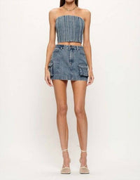 Sofie The Label - Jasmine Denim Bustier Top