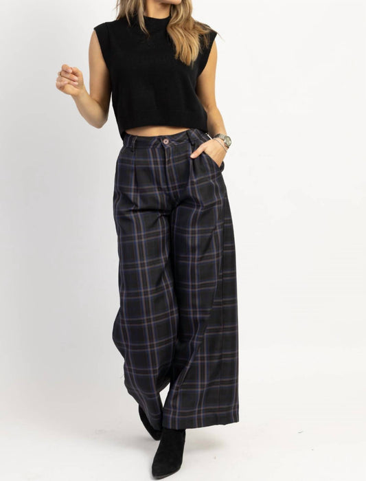 FRANCOISE PLAID TROUSER PANT