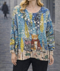 Inoah meowy and bright sweater - women's sweater