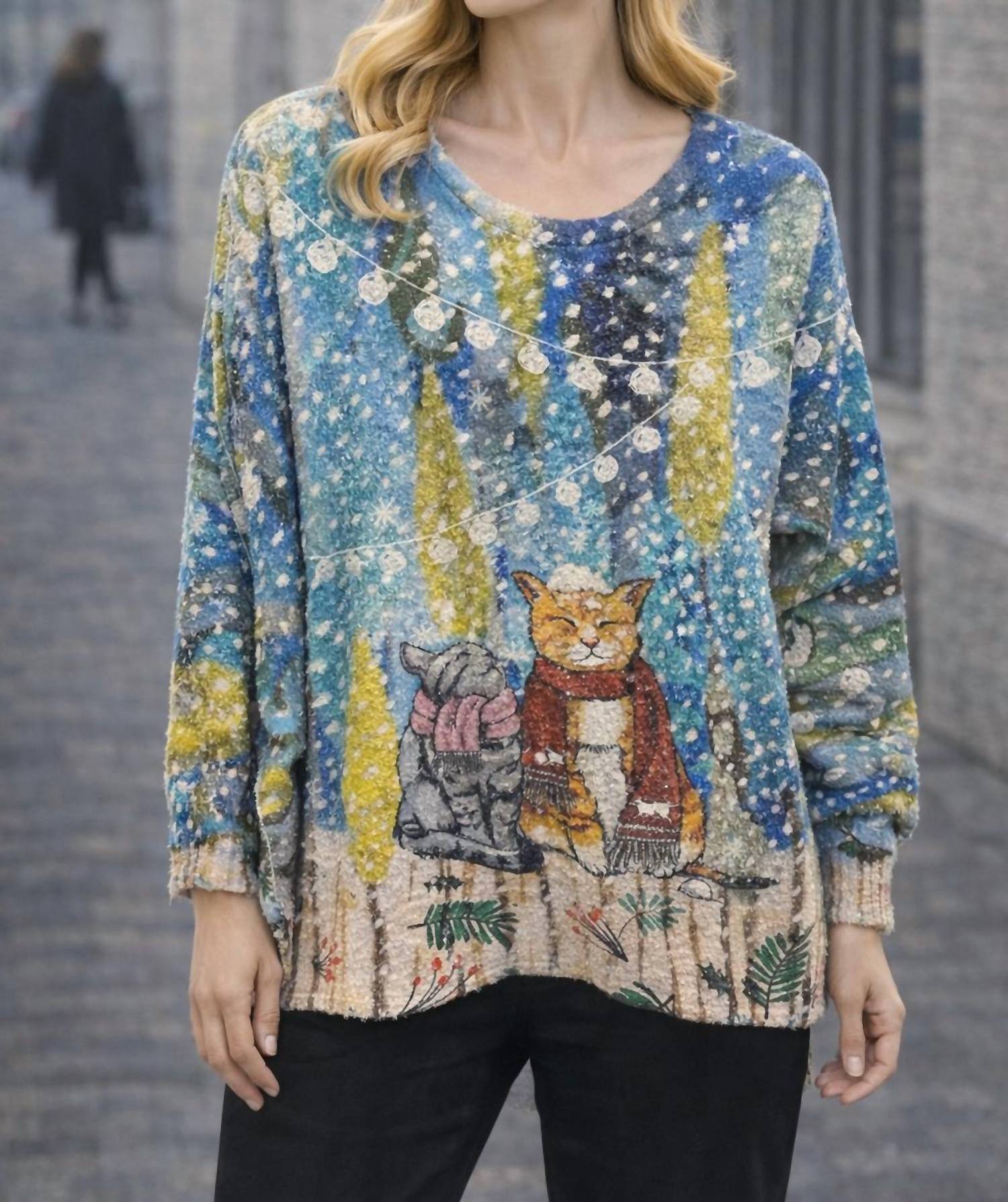 Inoah meowy and bright sweater - women's sweater