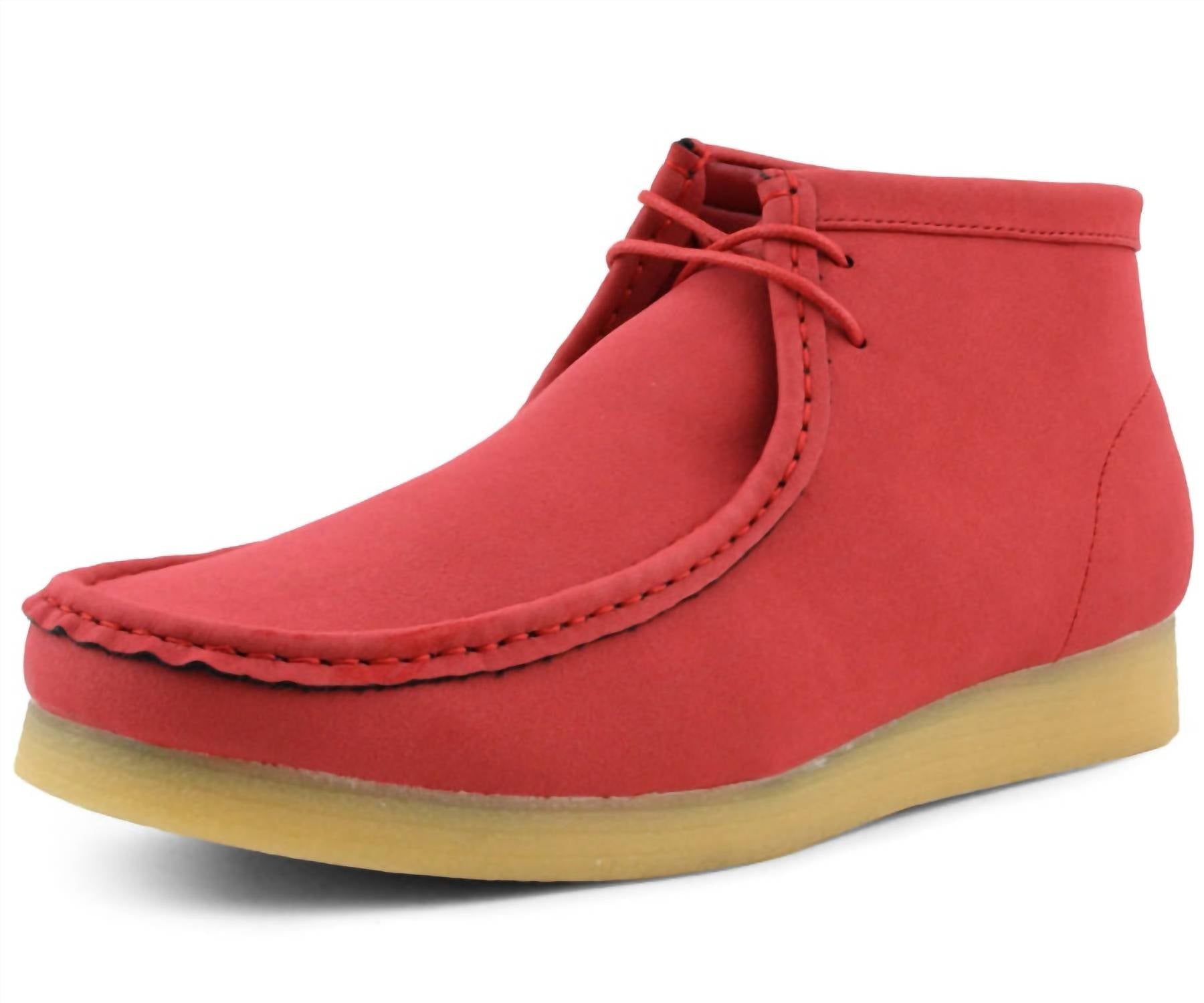 Amali Men's Jason 2 Chukka Boots in red - men's boots