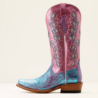 Ariat - Women's Futurity Silk Irridescent Lizard Western Boot