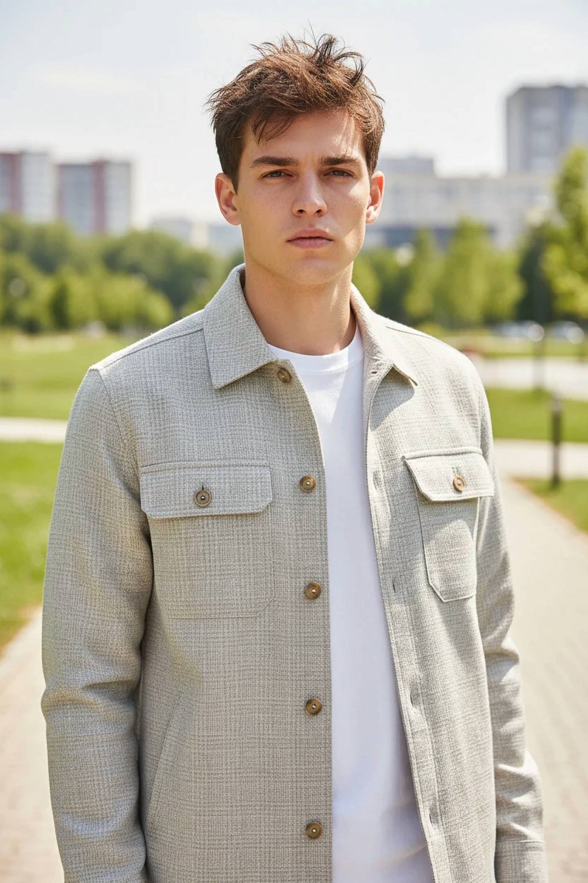 Eleventy - Men's Tech Jersey Shirt Jacket