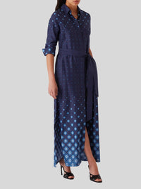 Casablanca - Gradient Silk Shirt Dress