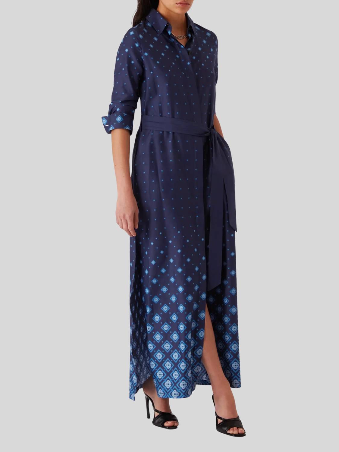 Casablanca - Gradient Silk Shirt Dress
