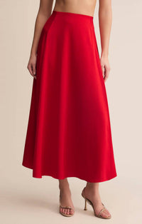 Z Supply - Women's Northpointe Satin Midi Skirt