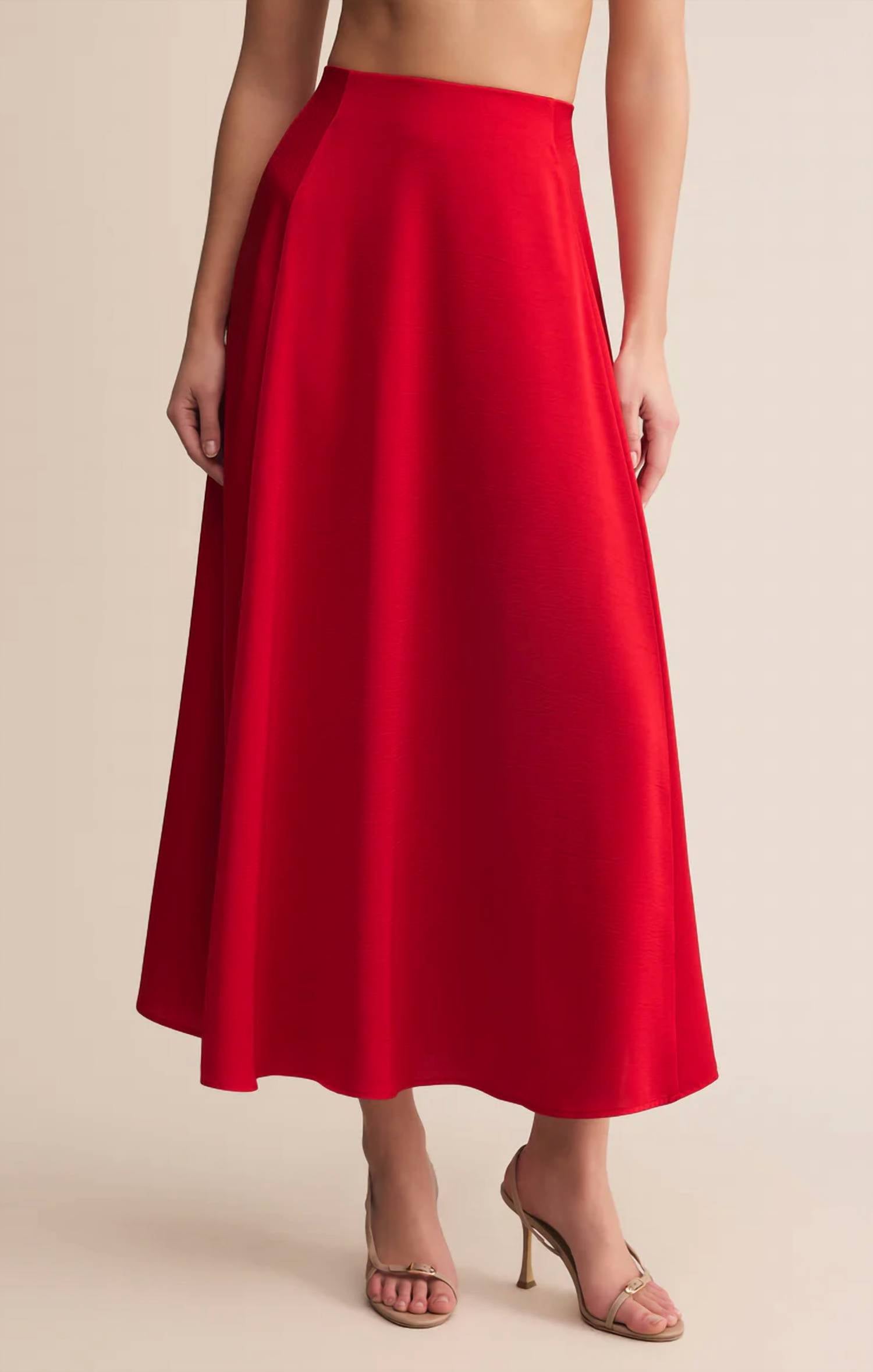 Z Supply - Women's Northpointe Satin Midi Skirt