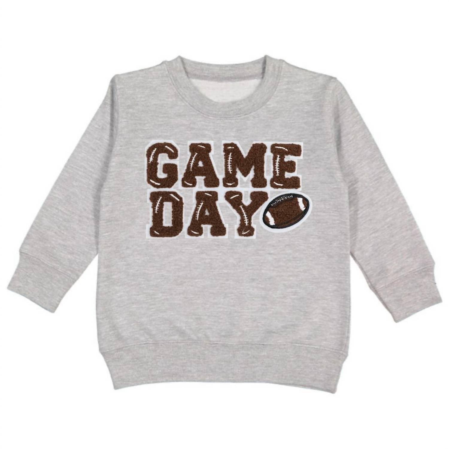 SWEET wink Game Day Patch Sweatshirt in gray - kids' shirt - alternate view