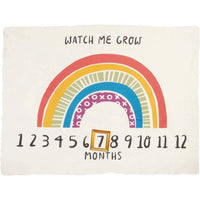Primitives By Kathy - Kid's Watch Me Grow Rainbow Milestone Blanket