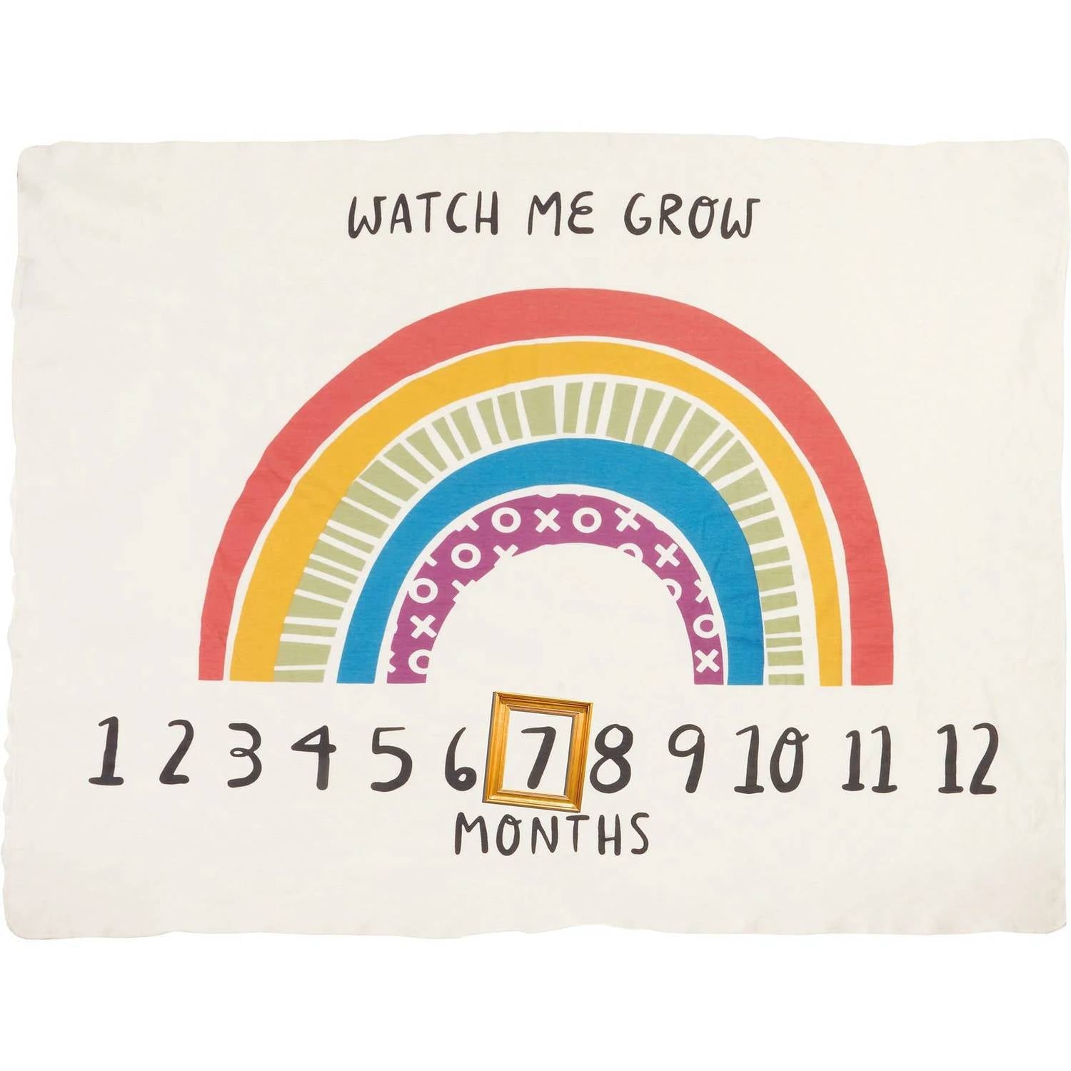 Primitives By Kathy - Kid's Watch Me Grow Rainbow Milestone Blanket