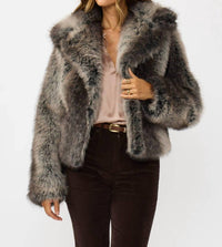 Lovestitch - Ombre Faux Fur Jacket