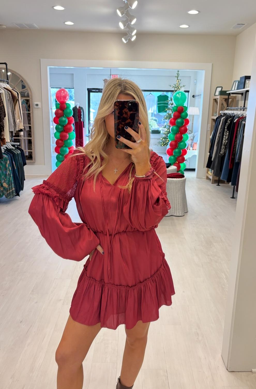 Current Air - Long Sleeve Mini Dress