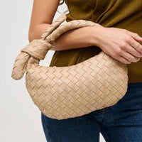 Urban Expressions - Women's Lizbeth Woven Knot Handle Clutch Bag